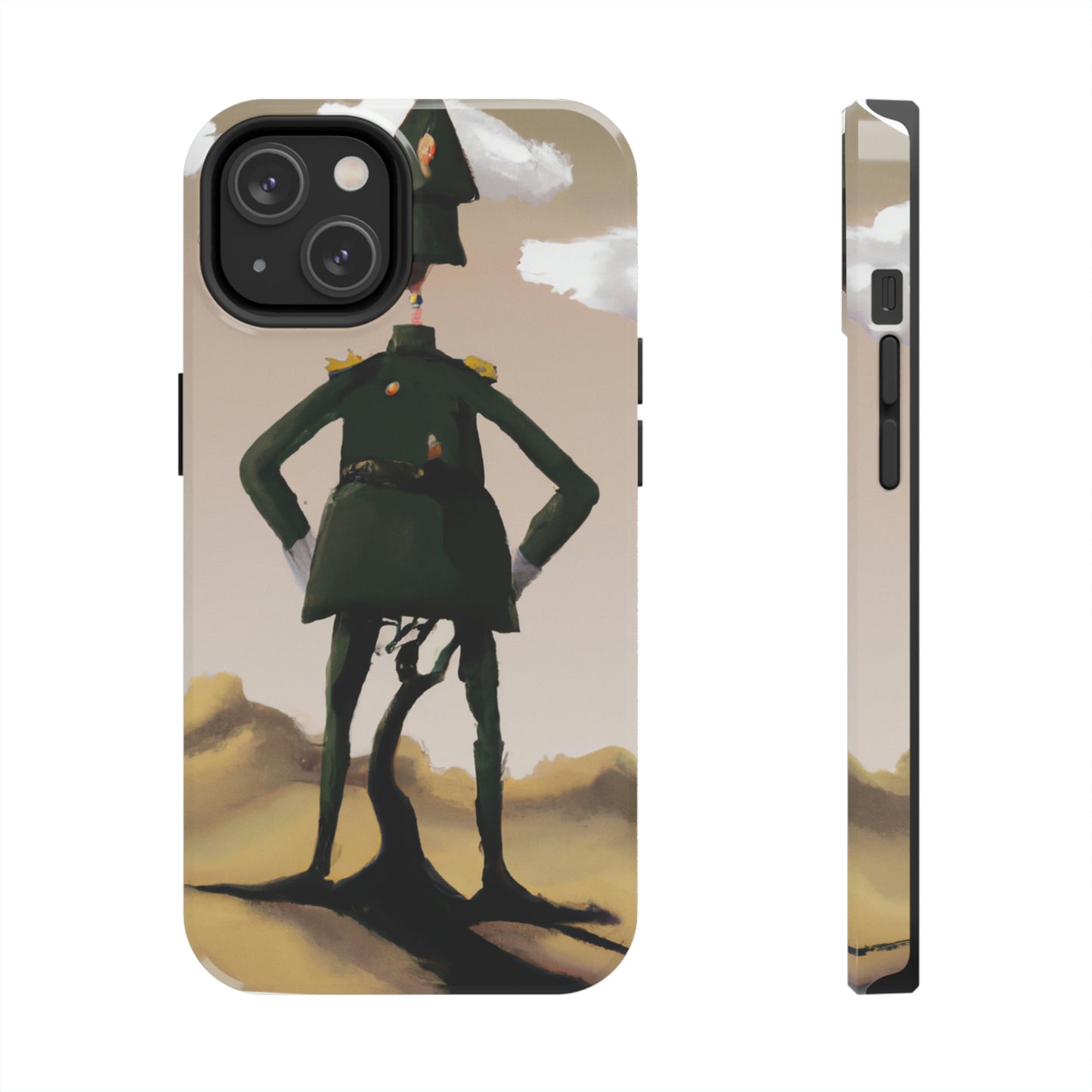 "Courage Against Despair: A Soldier's Triumph" - The Alien Tough Phone Cases