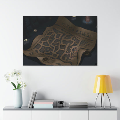 "The Secret of the Map's Puzzle" - The Alien Canva