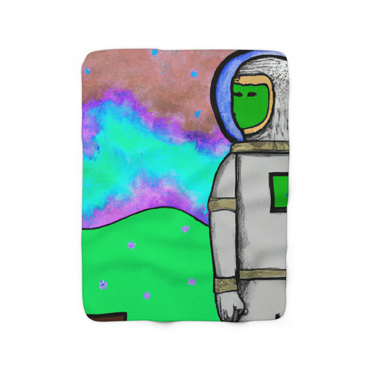 "Alone in the Alien Sky" - The Alien Sherpa Fleece Blanket