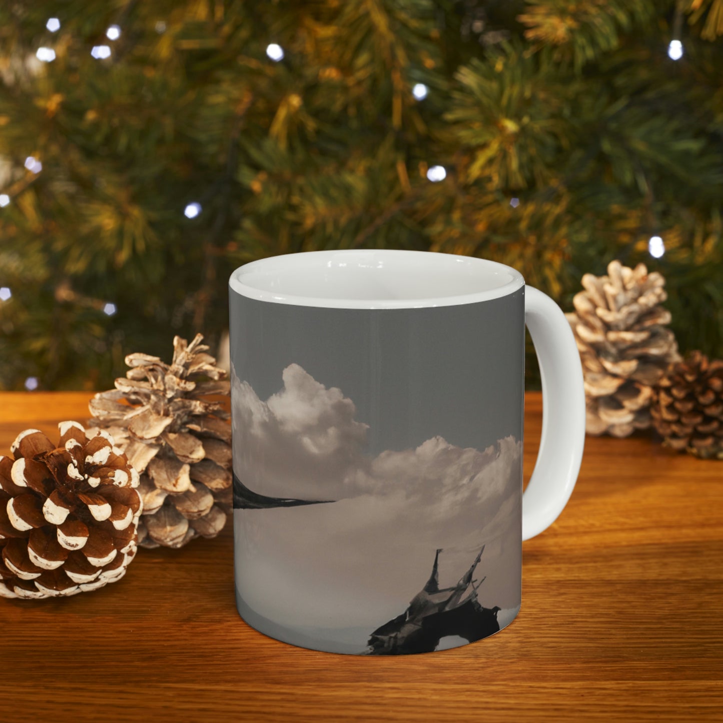 "A Warrior's Last Stand: The Battle Against the Metal Dragon" - The Alien Ceramic Mug 11 oz