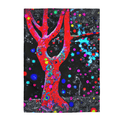 "The Enchanted Tree of Mystery" - The Alien Velveteen Plush Blanket