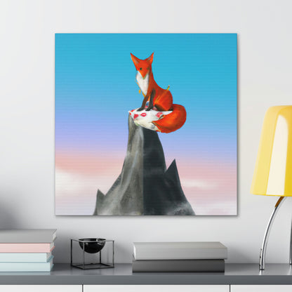 Der Fuchs, der auf dem Berg gipfelt - The Alien Canva