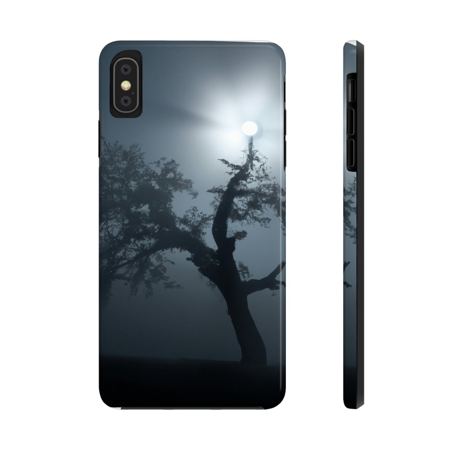 "Ein leuchtender Wächter im Nebel" - Die Alien Tough Phone Cases