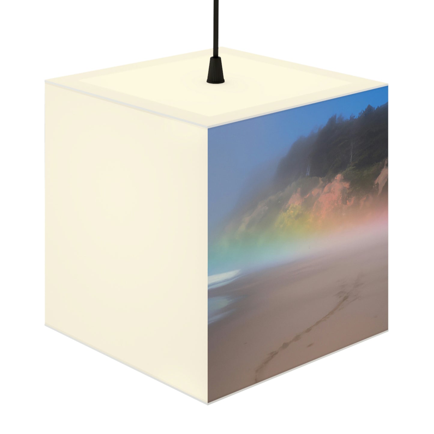 "A Painted Reflection of Solitude" - The Alien Light Cube Lamp