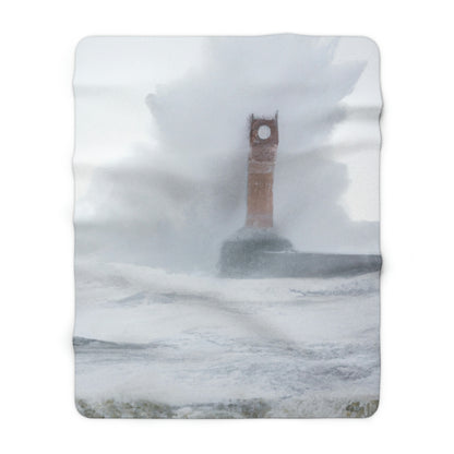 Answer: "A Storm's Beacon: The Heart of a Lighthouse" - The Alien Sherpa Fleece Blanket