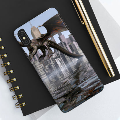 "Aufsteigend die Sintflut: Die hochfliegende Reise eines Drachen." - Die Alien Tough Phone Cases