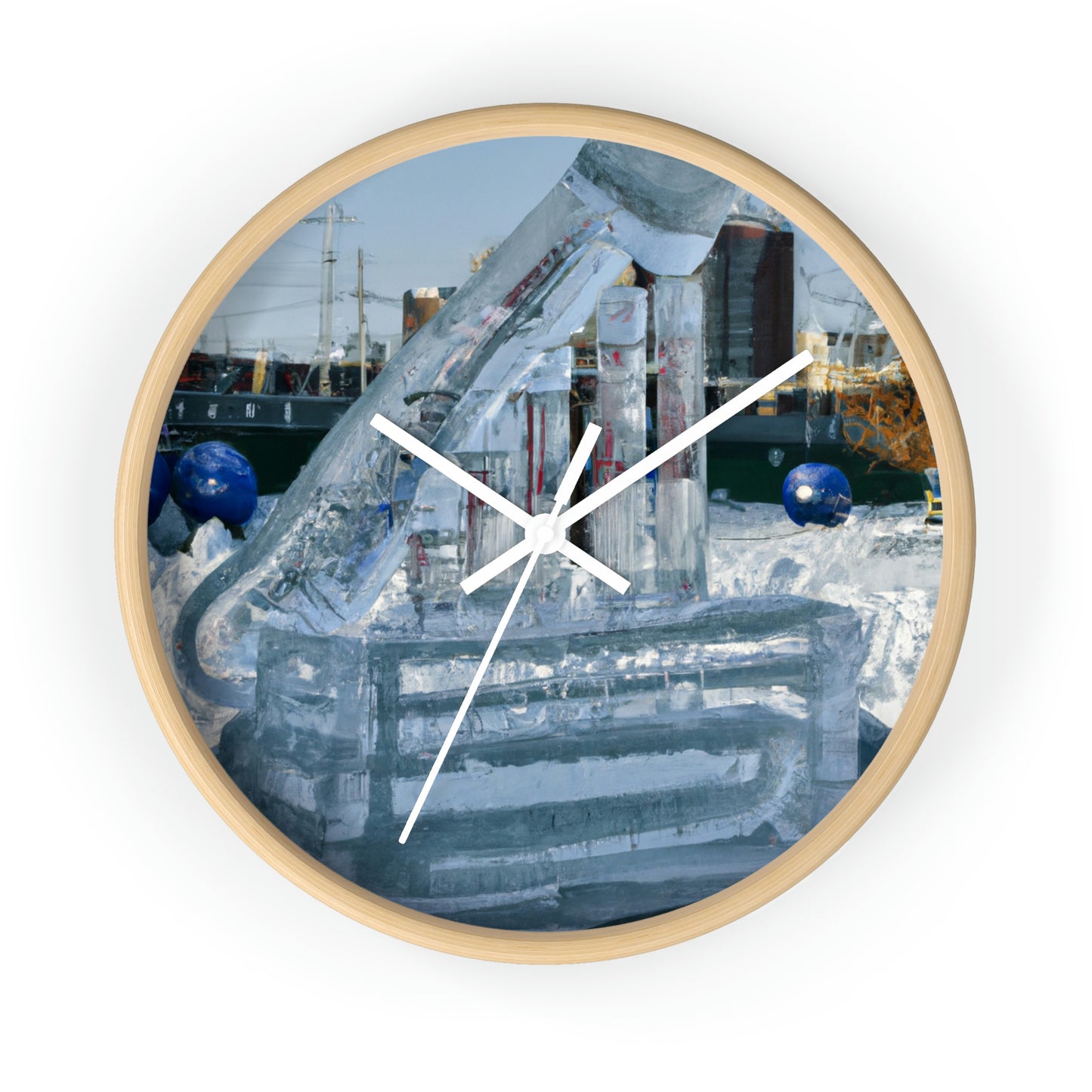 "Frozen Melodies: Crafting Music with Ice" - The Alien Wall Clock