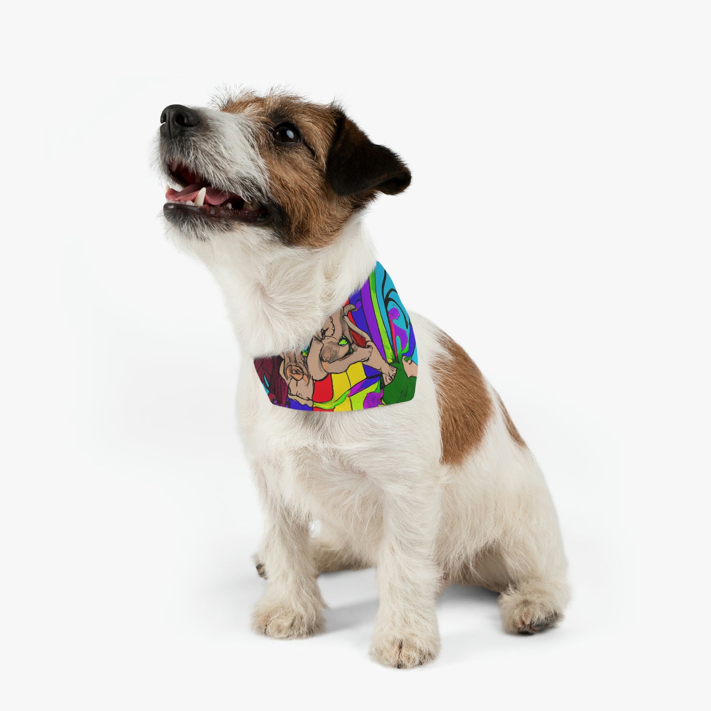 Rainbow Mischief Fairy - Das Alien Pet Bandana Halsband