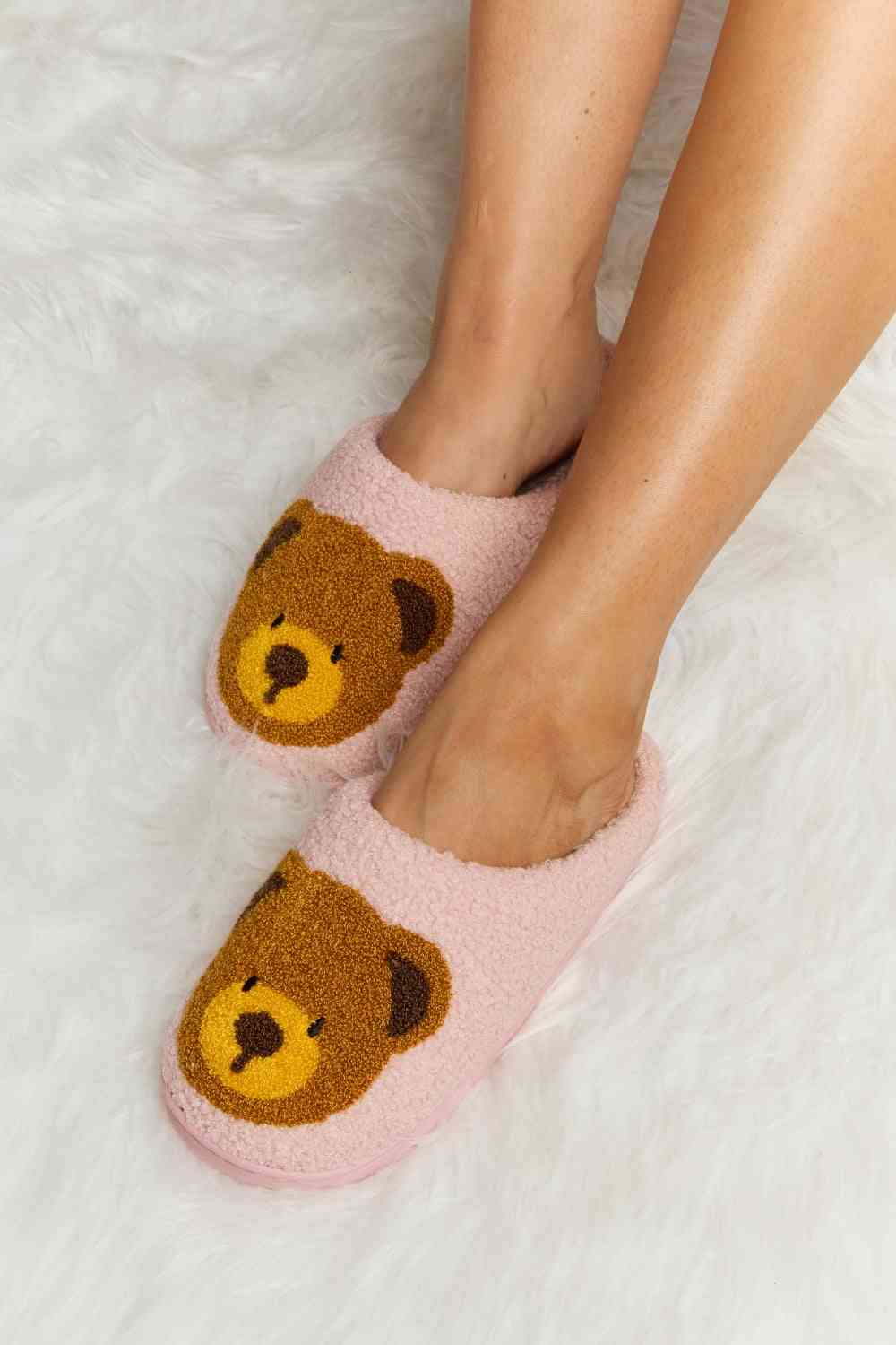 Plüsch-Slipper mit Melody-Teddybär-Print