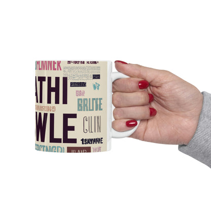 "A Trip Down Memory Lane: 16 of My Favorite Words" - The Alien Ceramic Mug 11 oz