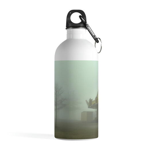 "Foggy Dreams of an Abandoned Carnival" - The Alien Stainless Steel Water Bottle