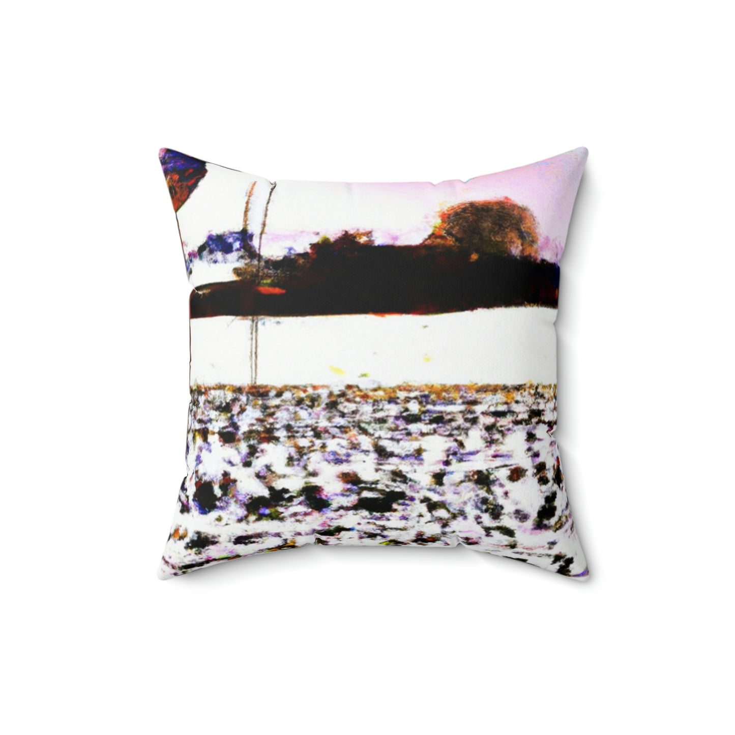 "A Winter Vigilance" - The Alien Square Pillow