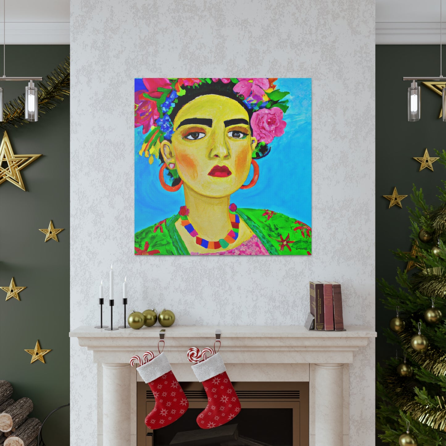 „Heftig und frei: Eine von Frida Kahlo inspirierte Hommage an mexikanische Frauen“ – The Alien Canva