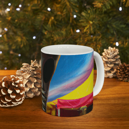 "Fair Invaders: A Cosmic Crash Course" - The Alien Ceramic Mug 11 oz