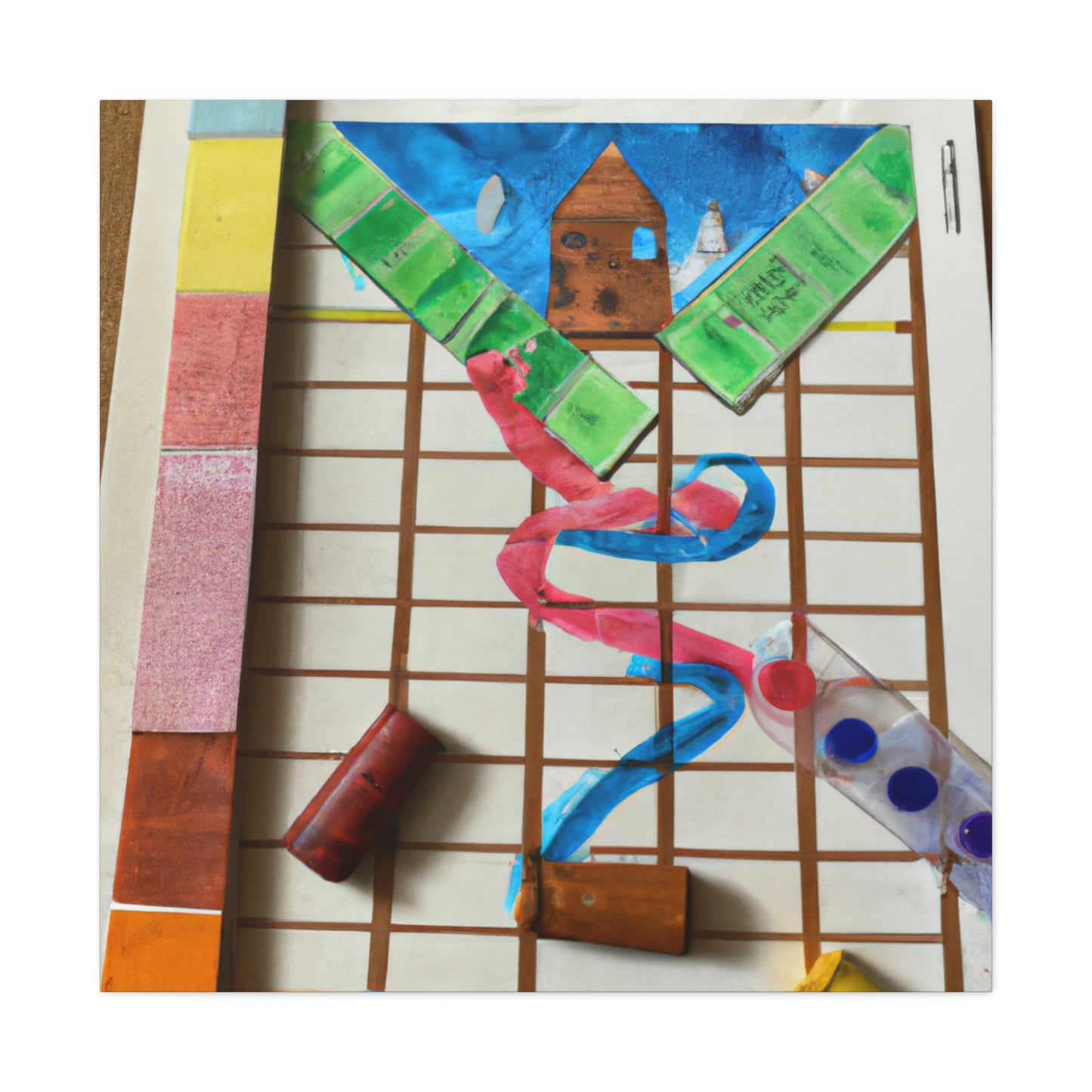 "Childhood Board Game Artistry" - The Alien Canva.