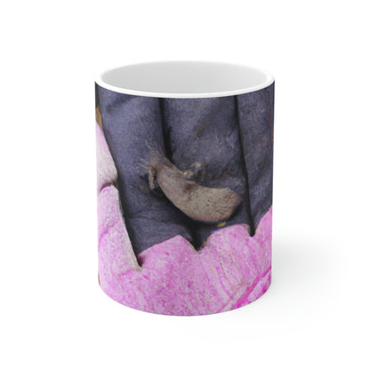 "A Tiny Home in an Old Glove" - ​​Taza de cerámica The Alien 11 oz