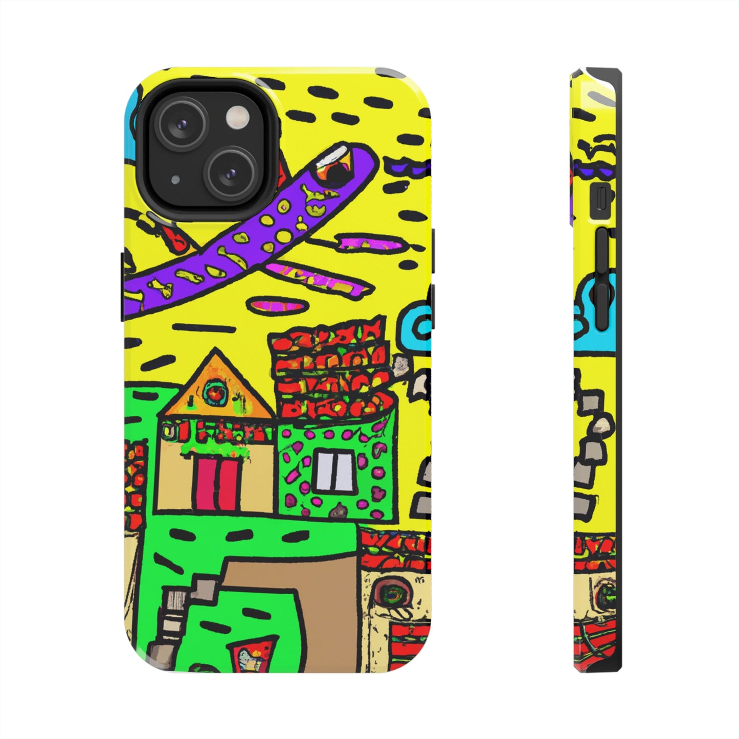 "A Slumbering Village of the Soaring Dragon" - The Alien Tough Phone Cases