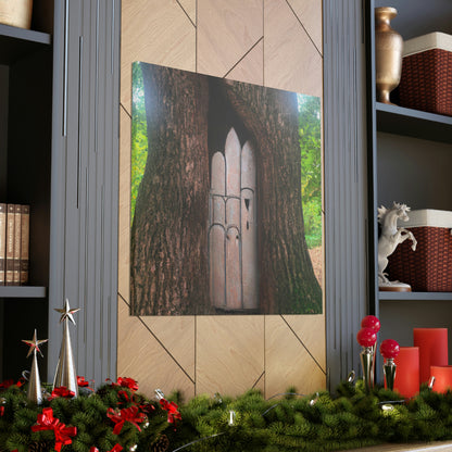 "The Mysterious Tree Door" - The Alien Canva