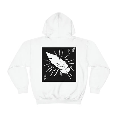 Lost in the Shadows: The White Feather's Journey - La sudadera con capucha extraterrestre unisex