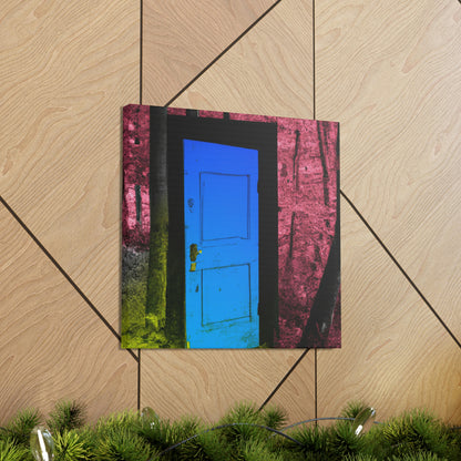 The Enigmatic Door of the Forest - The Alien Canva