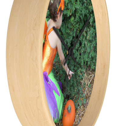 "Pixie's Pumpkin Patch Quest" - The Alien Wall Clock