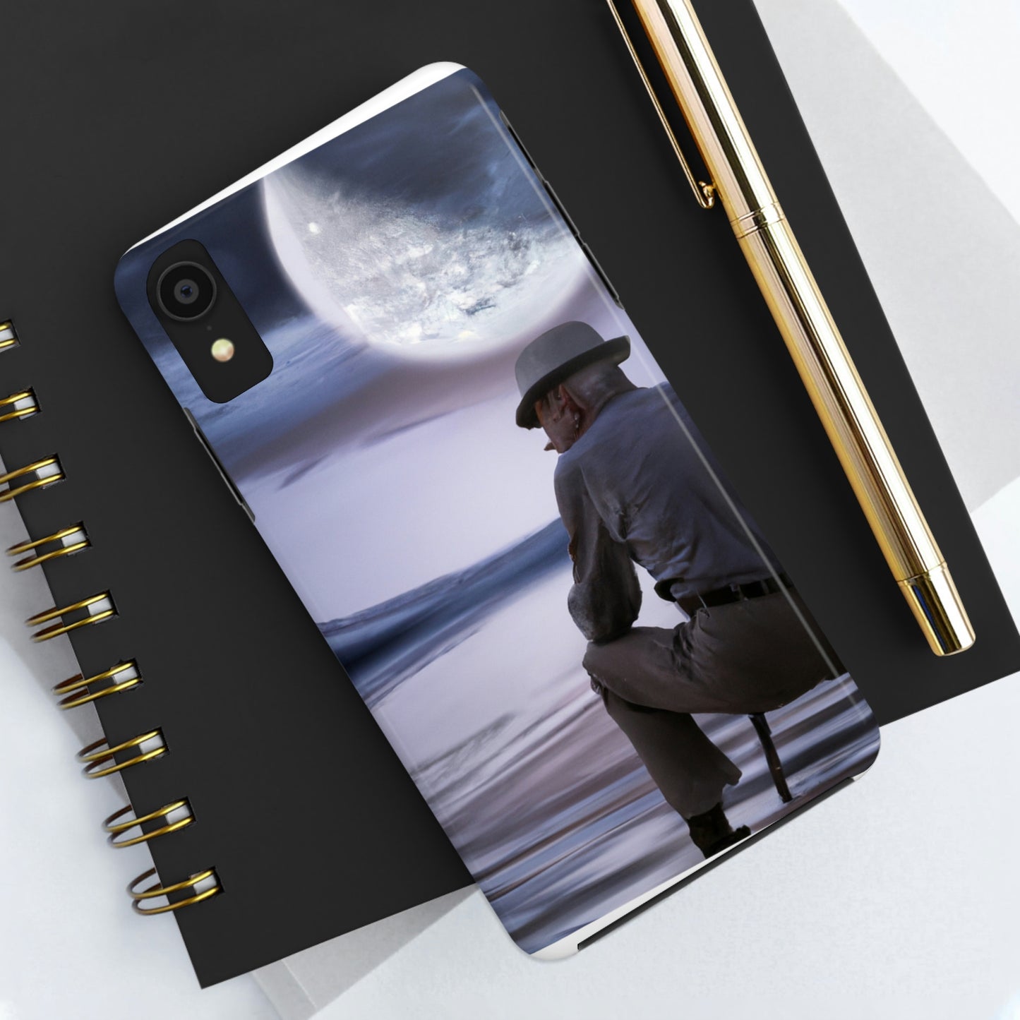 Moonlight Reflections on a Quiet Lake – Die Alien Tough Phone Cases