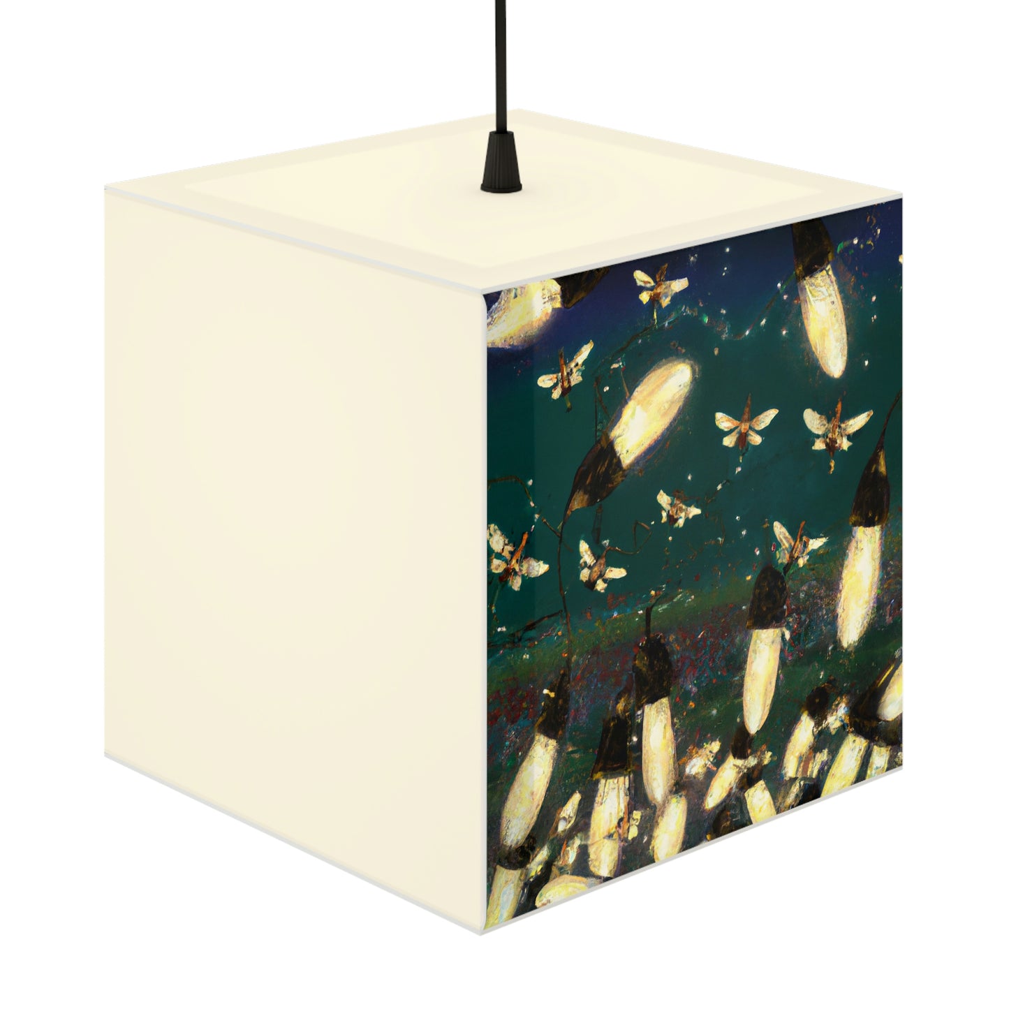 Twinkling Fireflies in the Evening Sky - The Alien Light Cube Lamp