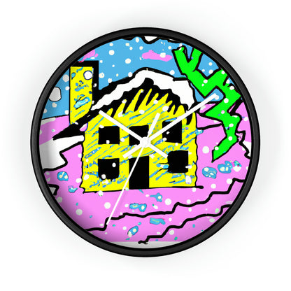 "Desolate Winter Dwelling" - The Alien Wall Clock