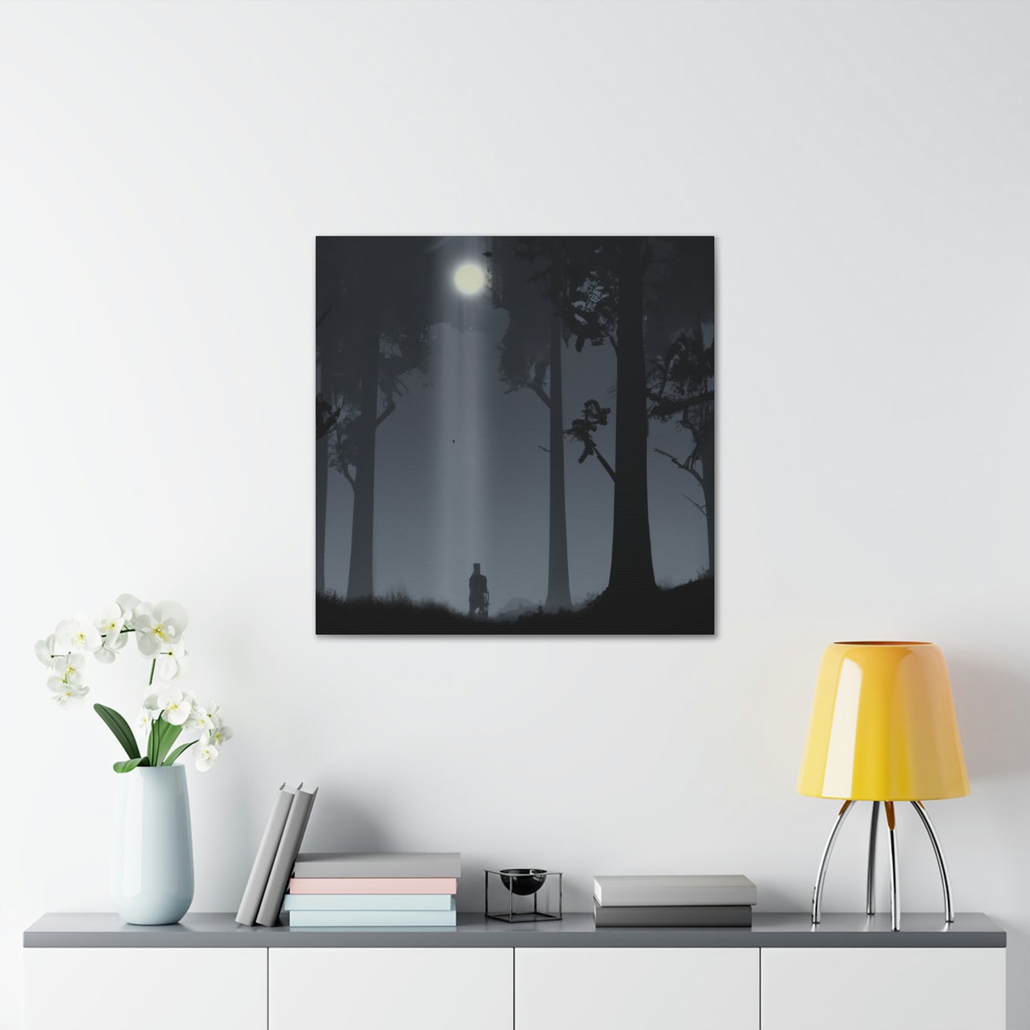 Lost in the Moonlight Forest. - The Alien Canva