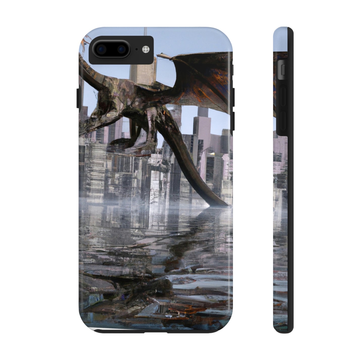 "Ascending the Deluge: A Dragon's Soaring Journey." - The Alien Tough Phone Cases