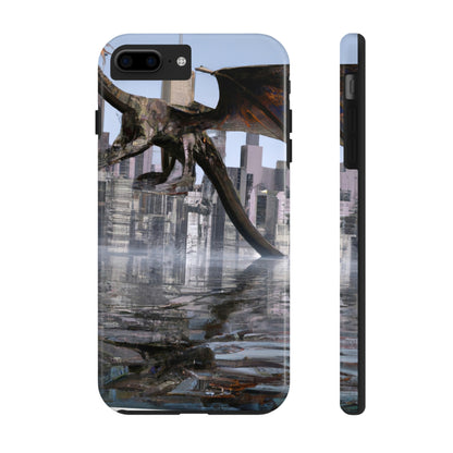 "Aufsteigend die Sintflut: Die hochfliegende Reise eines Drachen." - Die Alien Tough Phone Cases