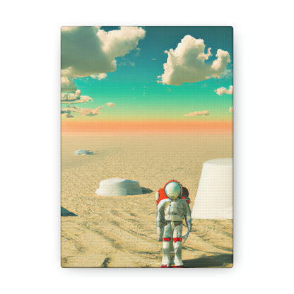 "A Strayed Astronaut: Alone on a Forlorn Planet" - The Alien Canva