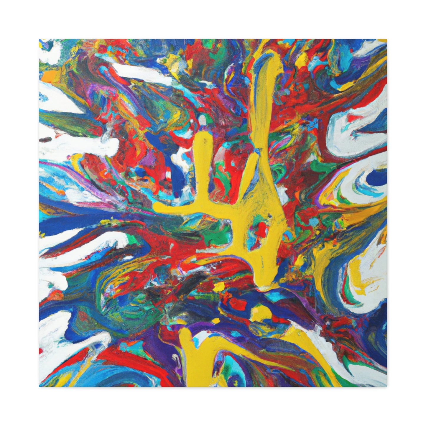 Synesthetic Symphony: An Abstract Painting - The Alien Canva.