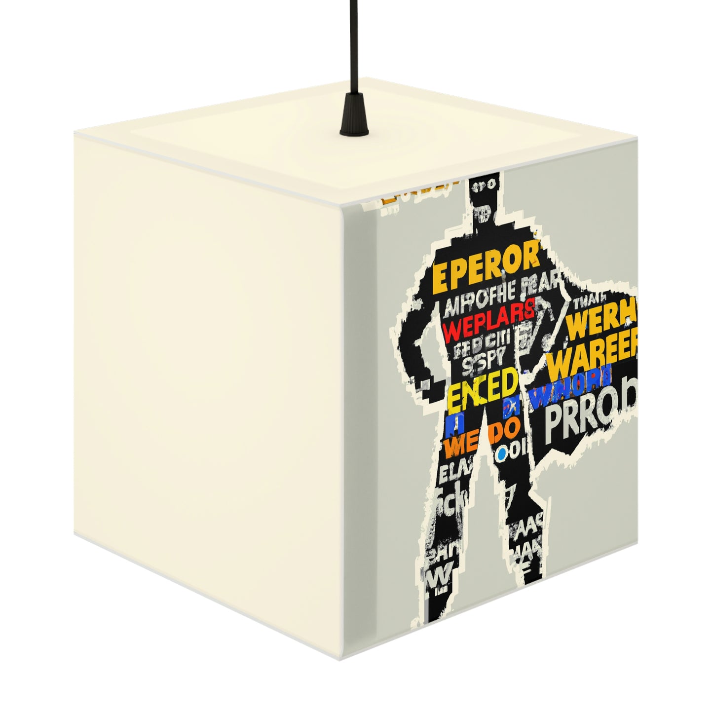 Superhero Word Pop Art - The Alien Light Cube Lamp