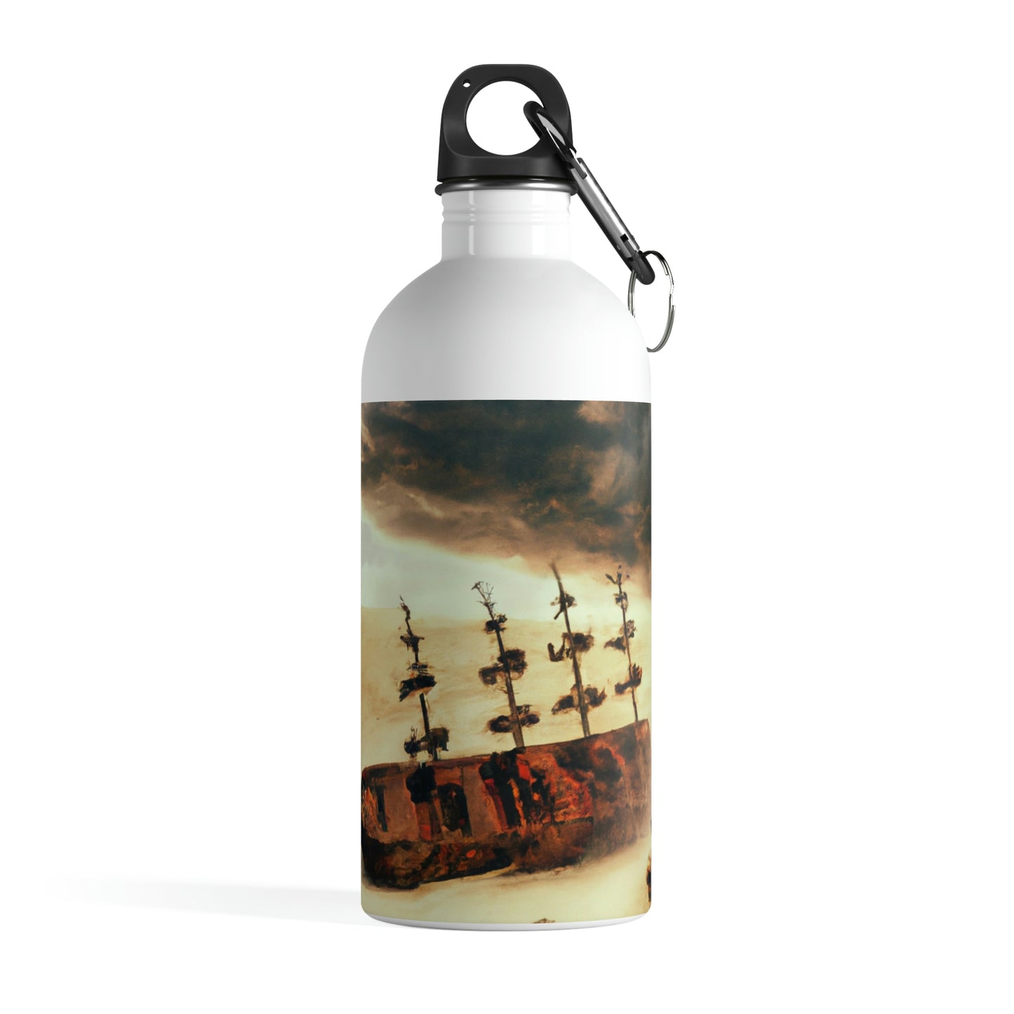 "Lost at Sea: Stranded On A Stormy Desert Island" - The Alien Stainless Steel Water Bottle