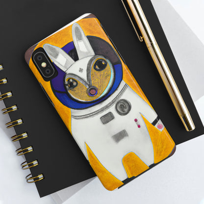 "Hopping to the Moon: Die weltraumgebundenen Abenteuer eines schelmischen Kaninchens". - Die Alien Tough Phone Cases