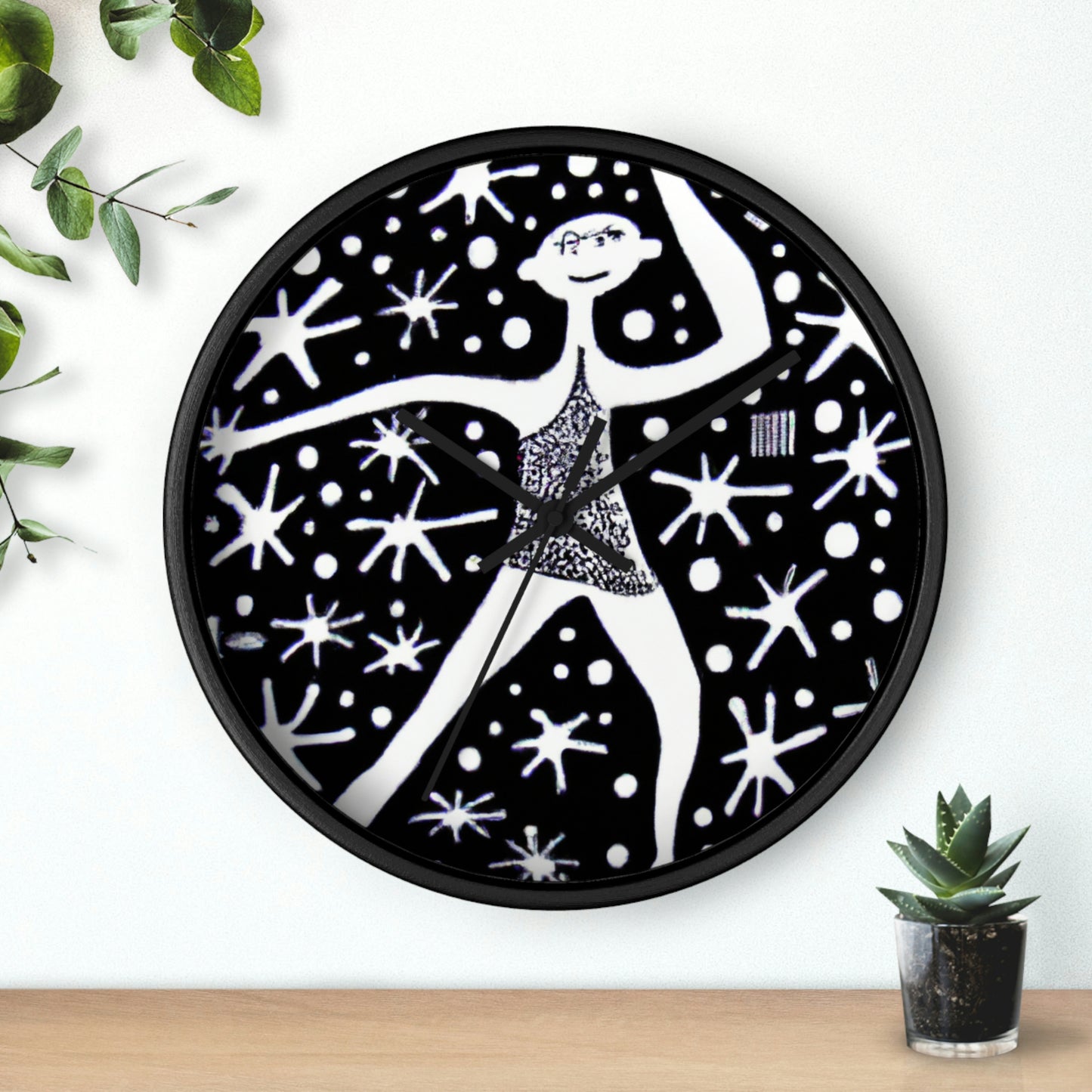 "Bailando entre la luz galáctica" - El reloj de pared alienígena