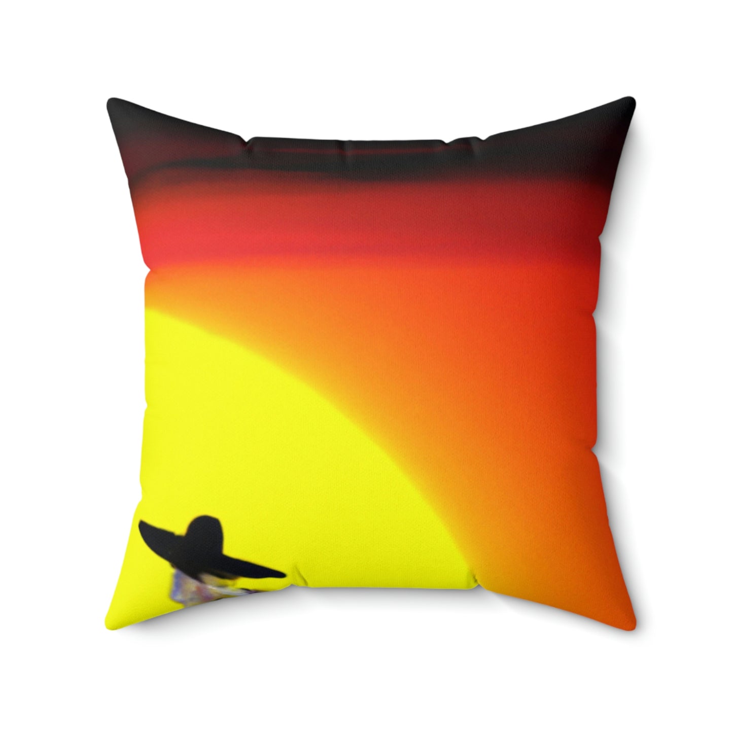 "Last Ride of the Lonely Cowboy" - The Alien Square Pillow