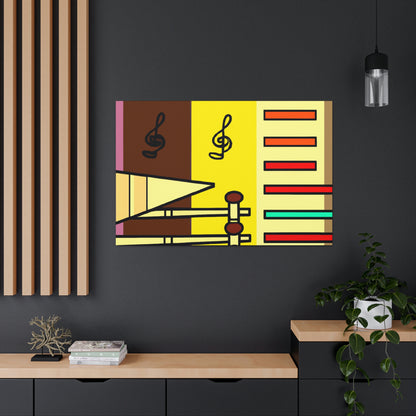 "Four Colors Tribute: Ancient Musical Artistry" - Canvas