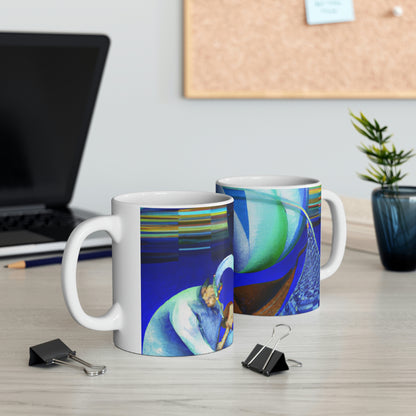 "Drifting: A Father and Son's Voyage Through Life" - Taza de cerámica The Alien 11 oz