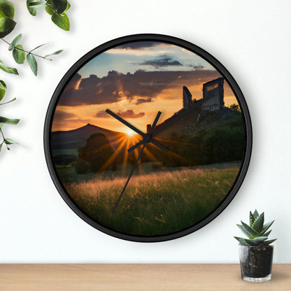 "Enchanted Evening at an Abandoned Castle" - The Alien Wall Clock