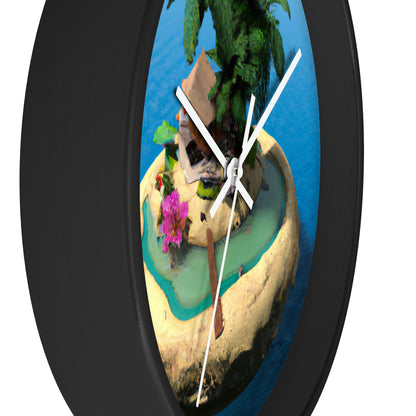 "Island Paradise in the Sky" - The Alien Wall Clock