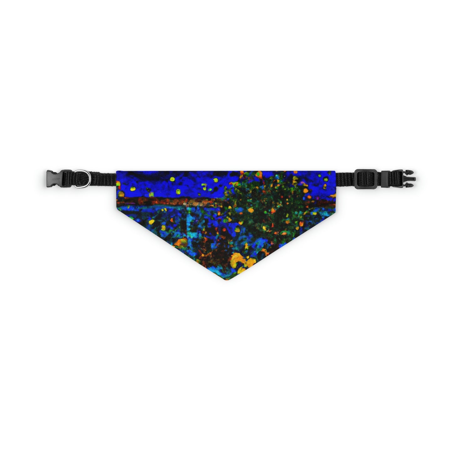 "A Midnight Celebration in Grandma's Garden" - The Alien Pet Bandana Collar