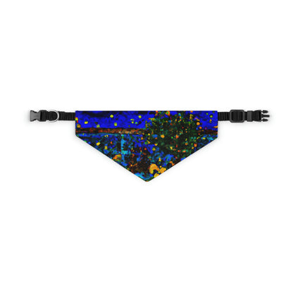 "A Midnight Celebration in Grandma's Garden" - The Alien Pet Bandana Collar