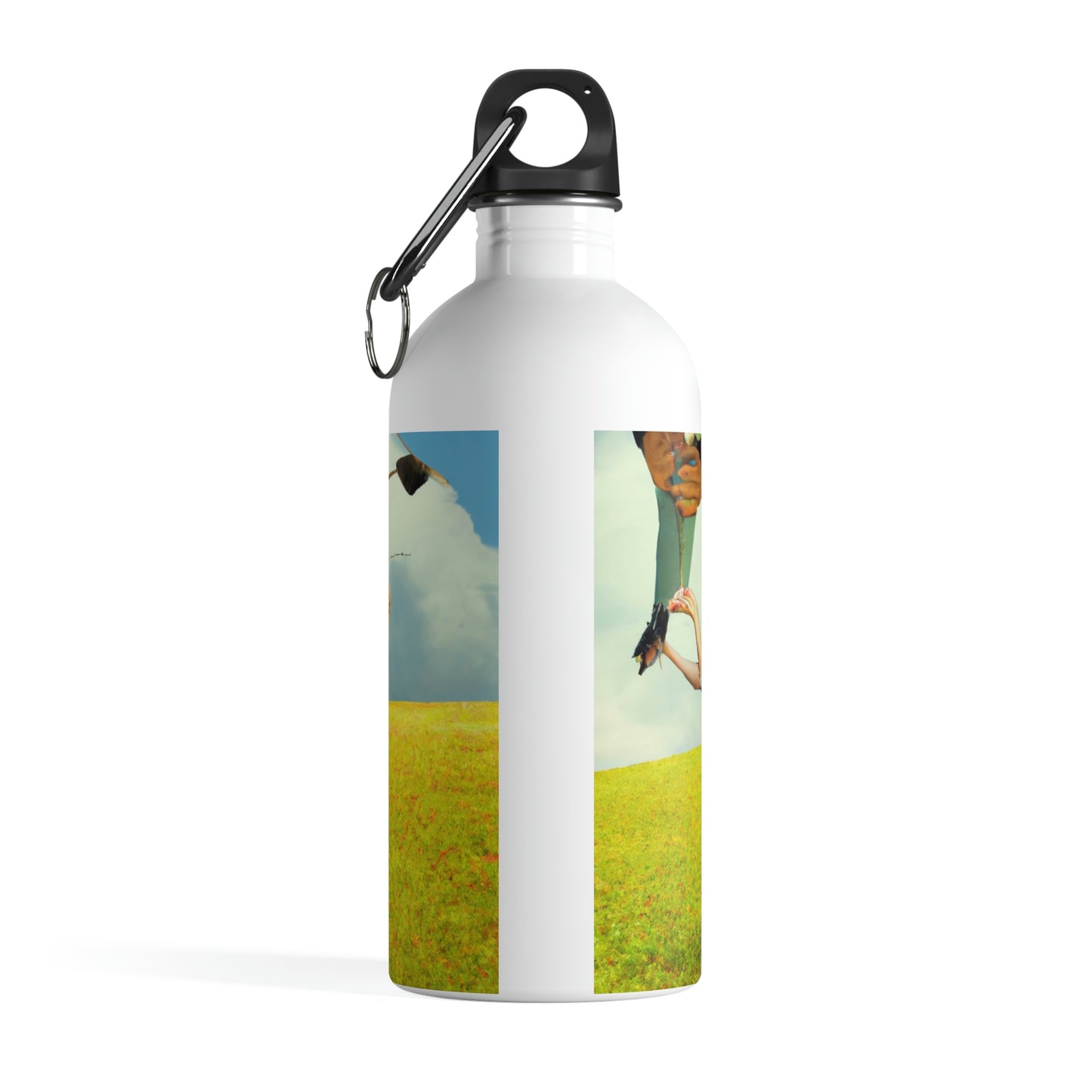 "A Kite Day in the Meadow" - The Alien Stainless Steel Water Bottle