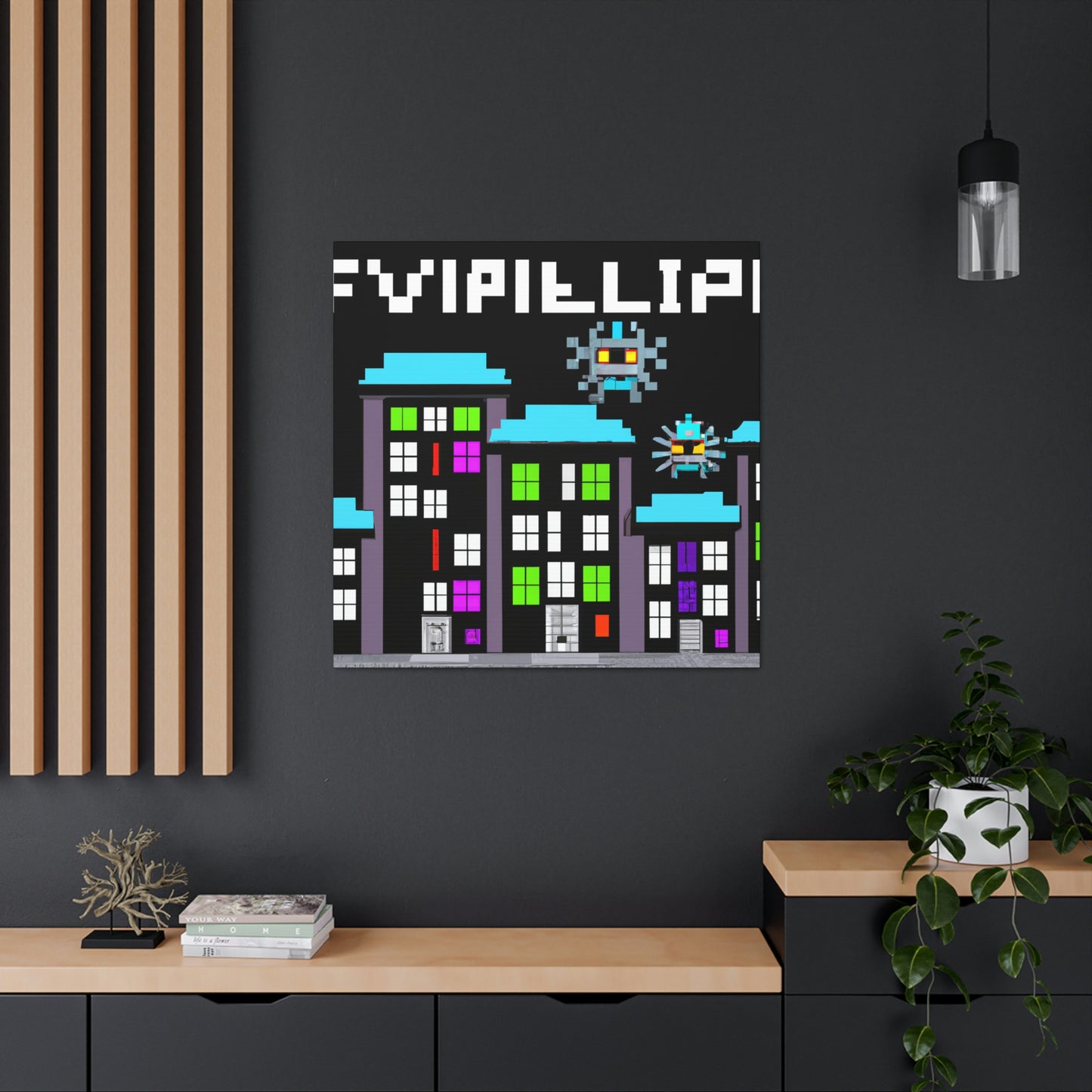 "City Defenders: Creative Space Invaders" - The Alien Canva