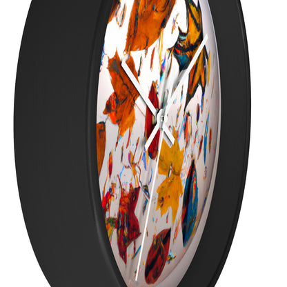 "Autumn in a Glass Globe" - The Alien Wall Clock