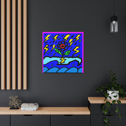 "Una flor audaz en medio de la tormenta" - The Alien Canva