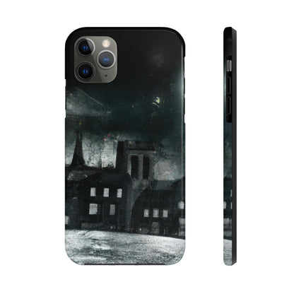 "Nocturno luminoso: una ciudad iluminada por la luz de la luna" - The Alien Tough Phone Cases