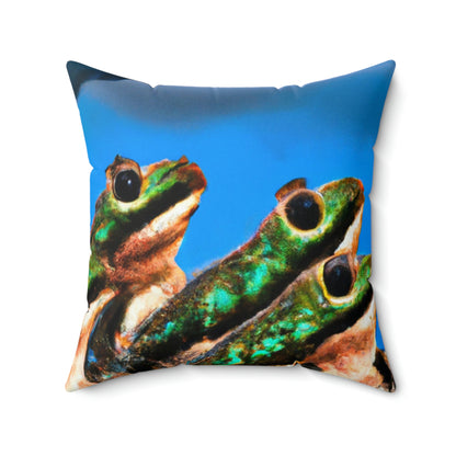 "A Frog Chorus in the Thunderstorm" - The Alien Square Pillow